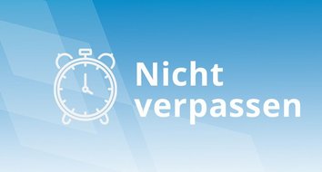 Eine Grafik mit der Aufschrift Nicht Verpassen